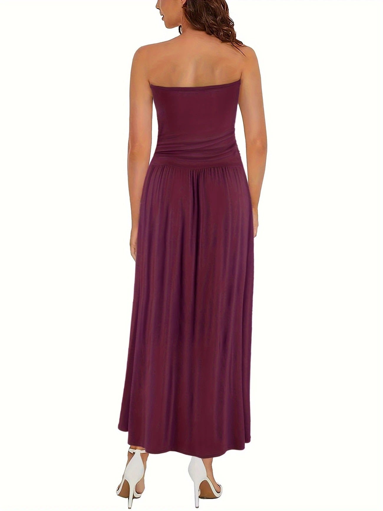 Sunset Strapless Pocketed Maxi Dress