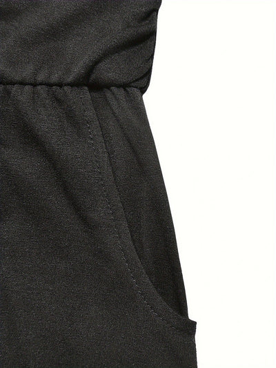 Sunset Strapless Pocketed Maxi Dress