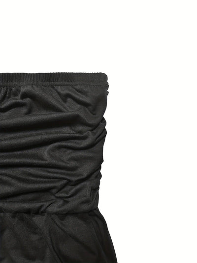 Sunset Strapless Pocketed Maxi Dress