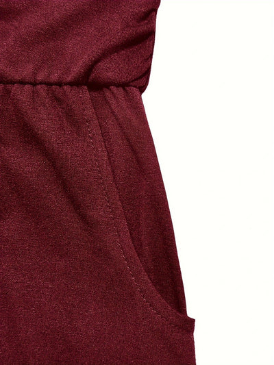 Sunset Strapless Pocketed Maxi Dress