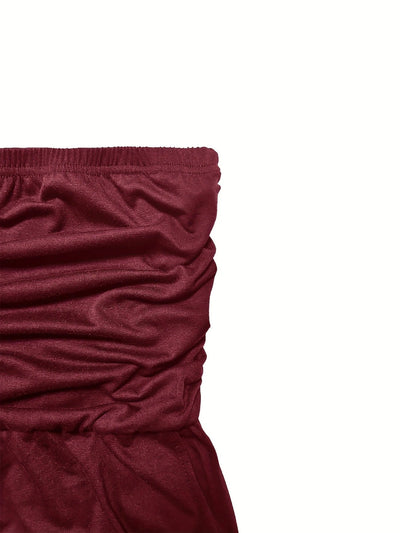 Sunset Strapless Pocketed Maxi Dress