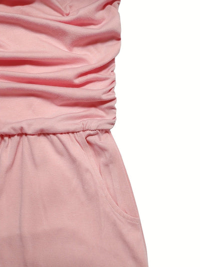 Sunset Strapless Pocketed Maxi Dress