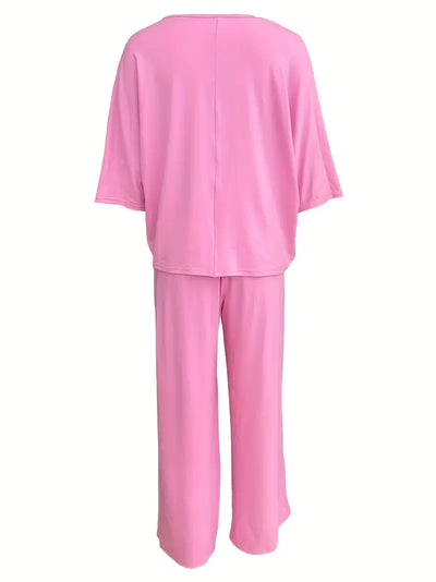 Sunset Whisper Wide-Leg Co-Ord Set