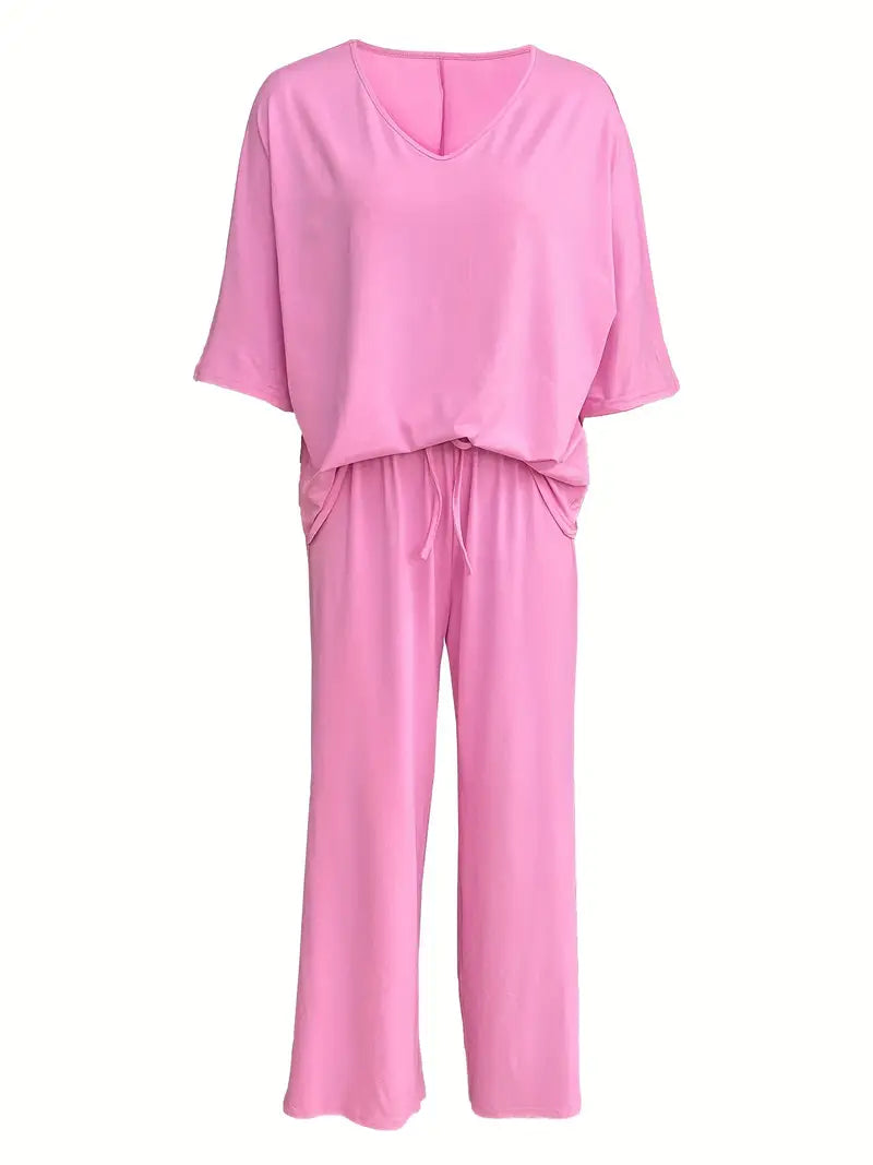 Sunset Whisper Wide-Leg Co-Ord Set