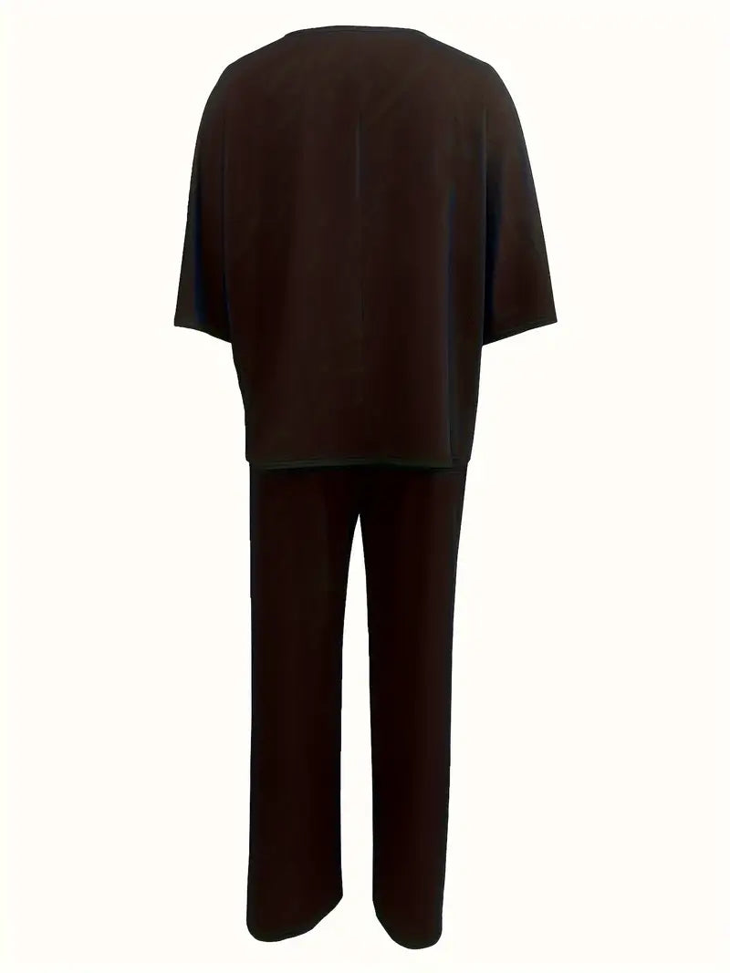 Sunset Whisper Wide-Leg Co-Ord Set