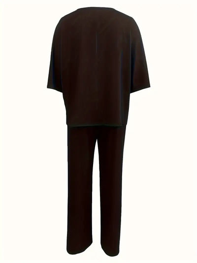 Sunset Whisper Wide-Leg Co-Ord Set