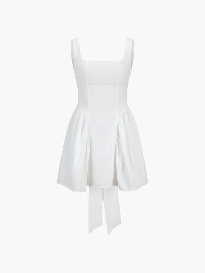 Sweet Whispers Bow-Back Mini Dress