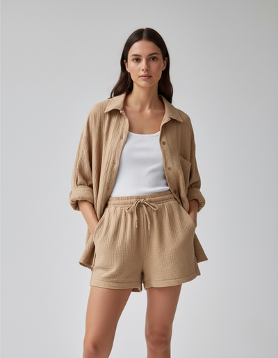 Textured Summer Two-Piece Lounge Set