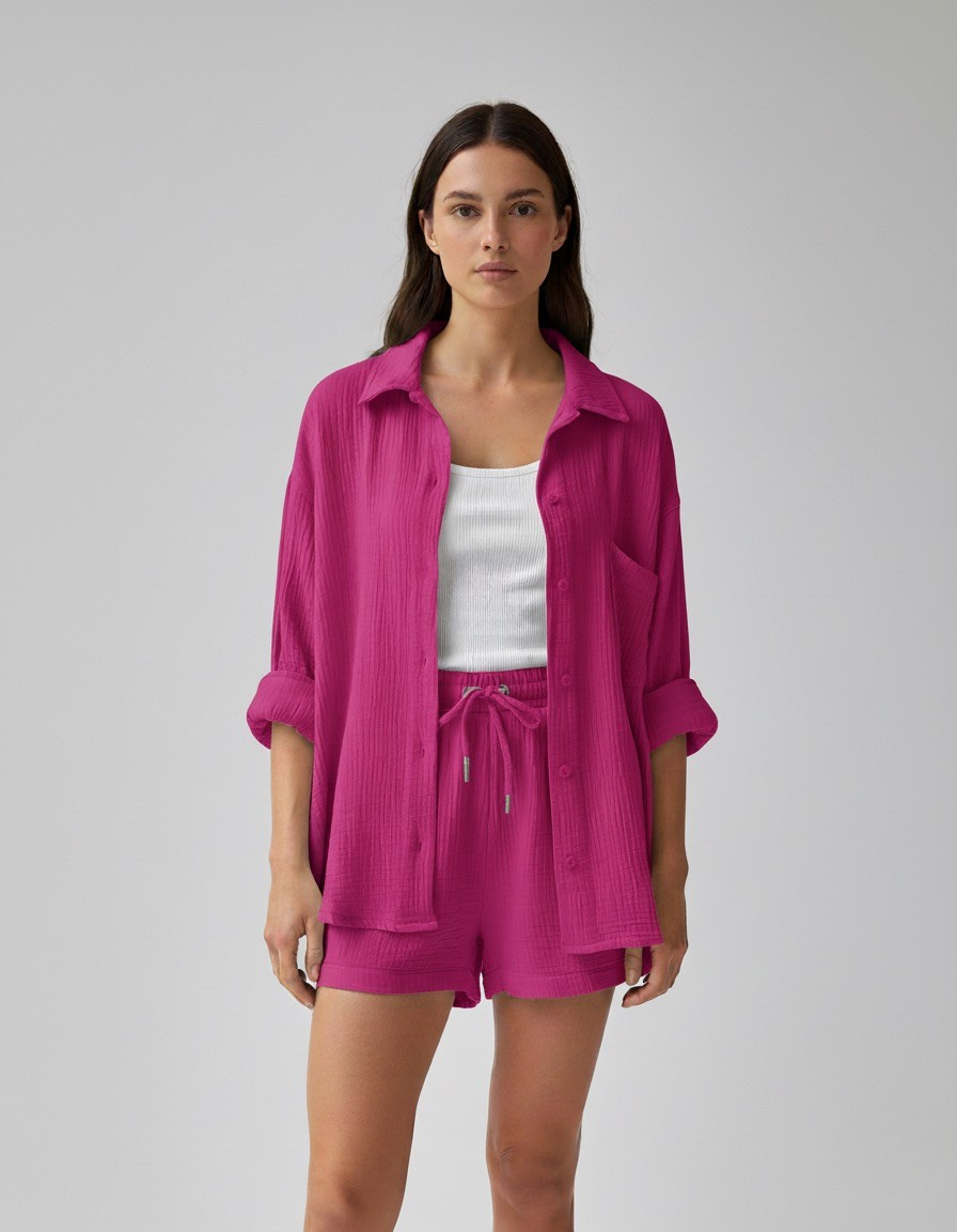 Textured Summer Two-Piece Lounge Set