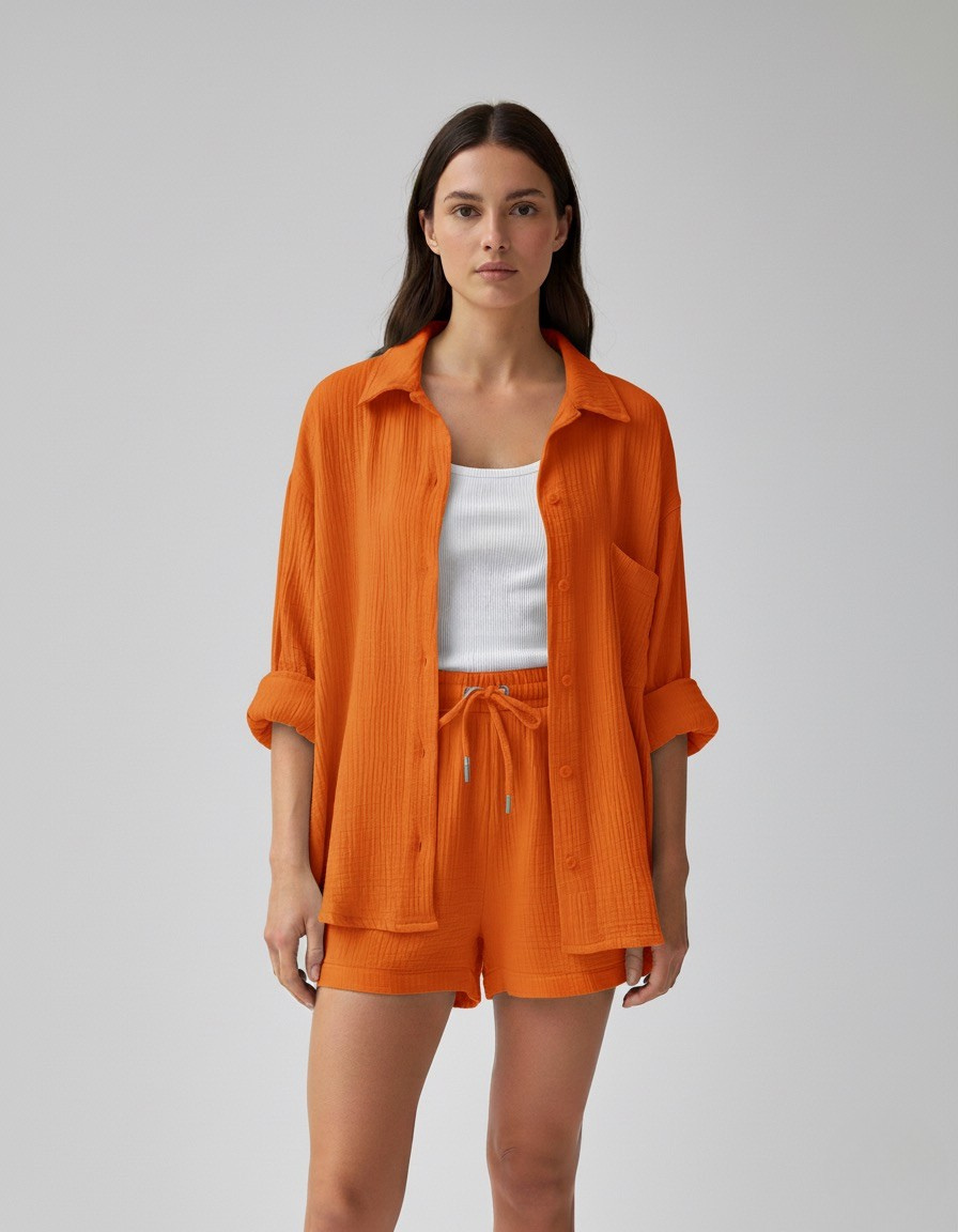 Textured Summer Two-Piece Lounge Set