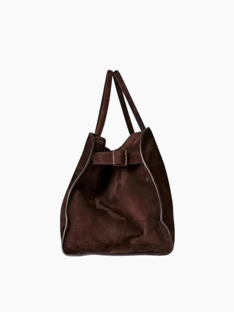 Timeless Elegance Suede Handbag
