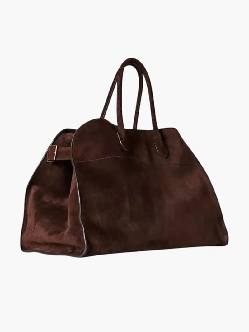 Timeless Elegance Suede Handbag