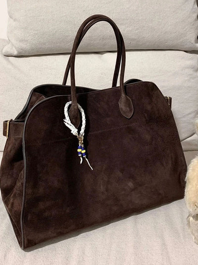 Timeless Elegance Suede Handbag