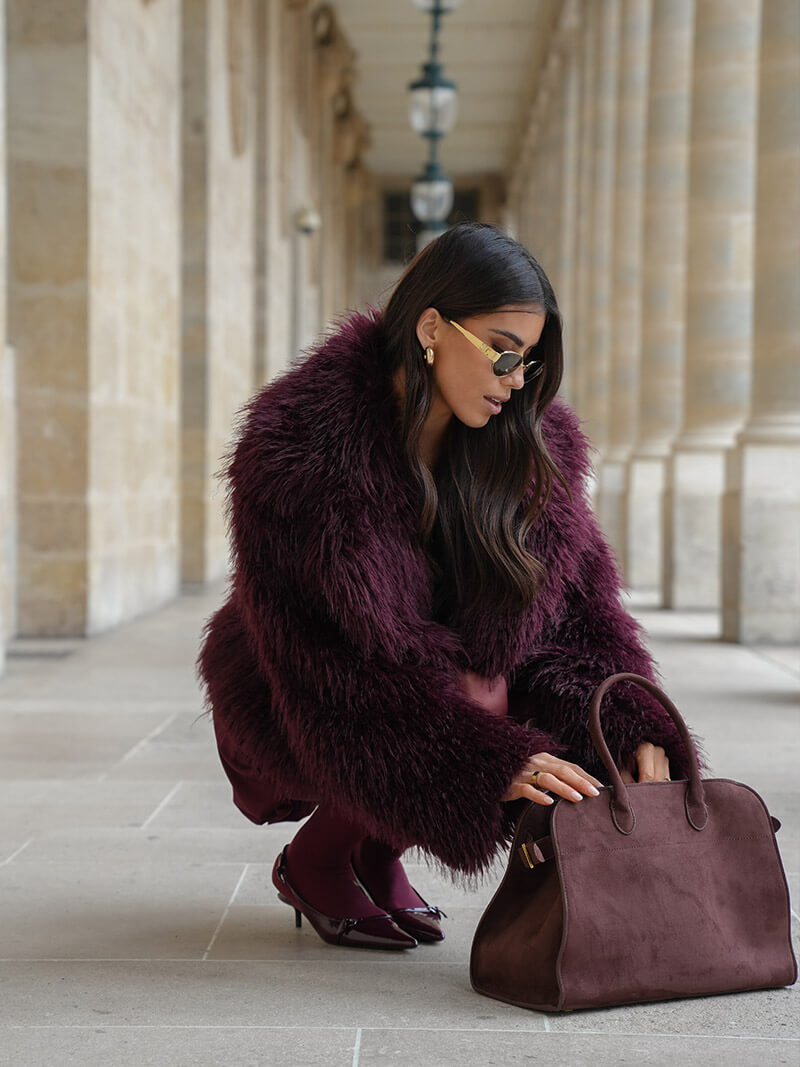 Timeless Elegance Suede Handbag