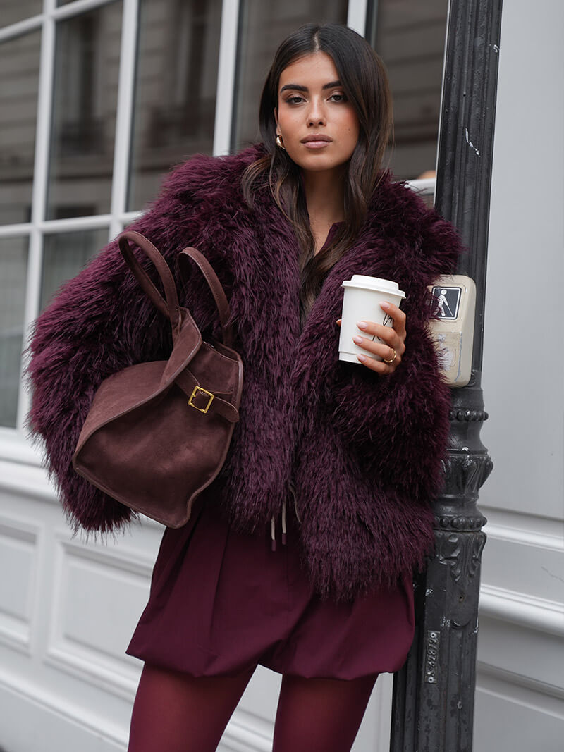 Timeless Elegance Suede Handbag