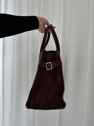 Timeless Elegance Suede Handbag