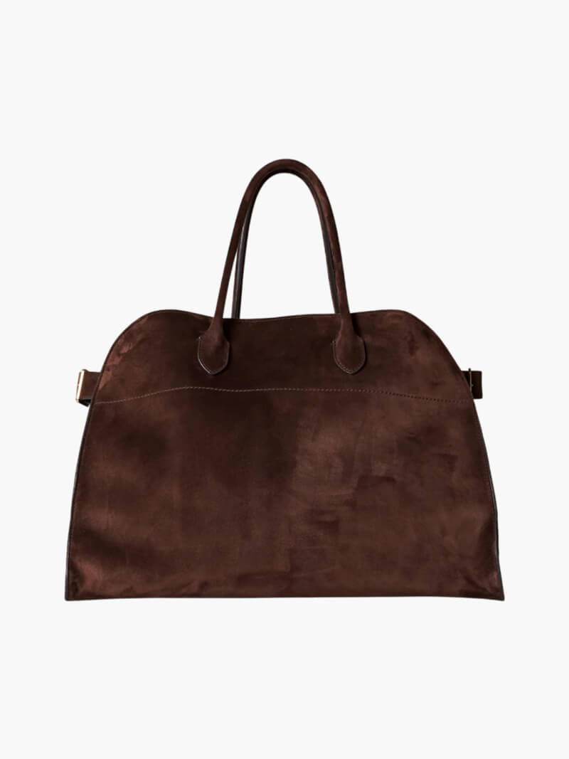 Timeless Elegance Suede Handbag