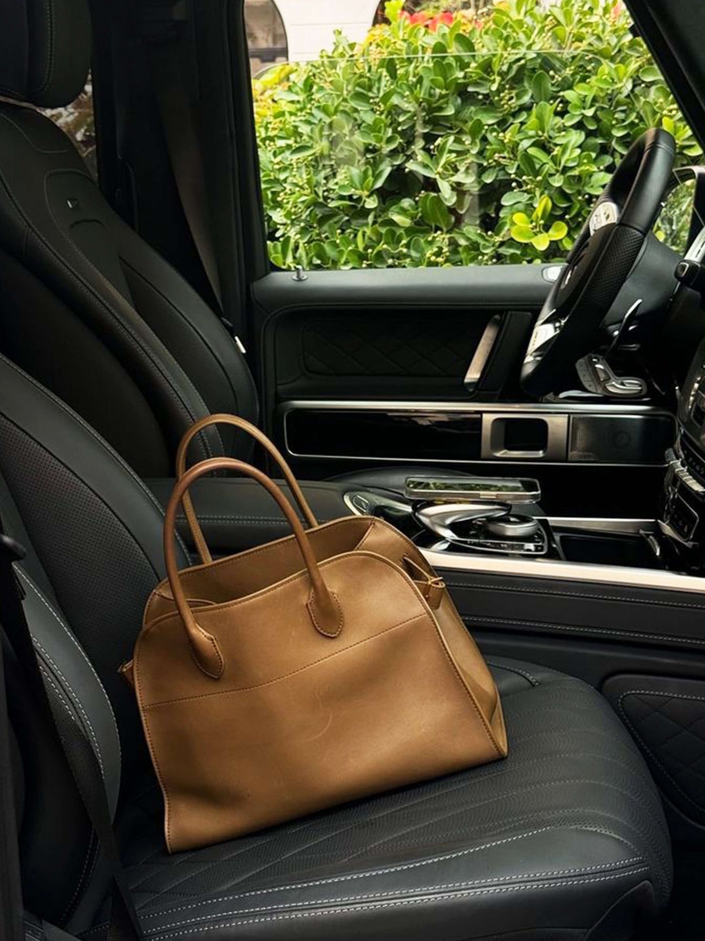 Timeless Elegance Suede Handbag