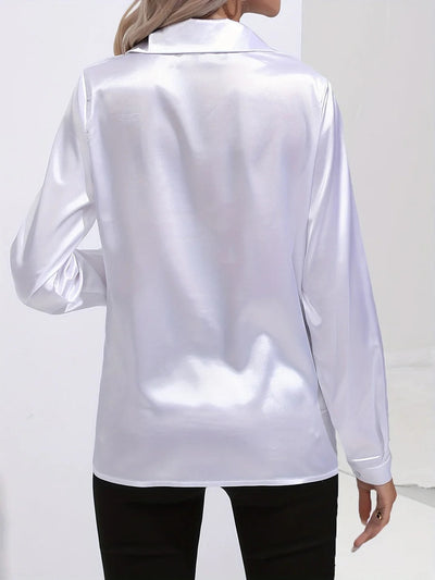 Twilight Shine Draped Blouse