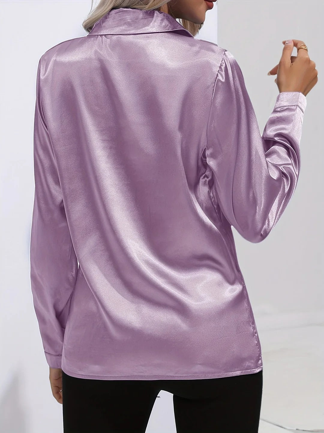 Twilight Shine Draped Blouse