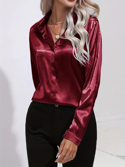 Twilight Shine Draped Blouse