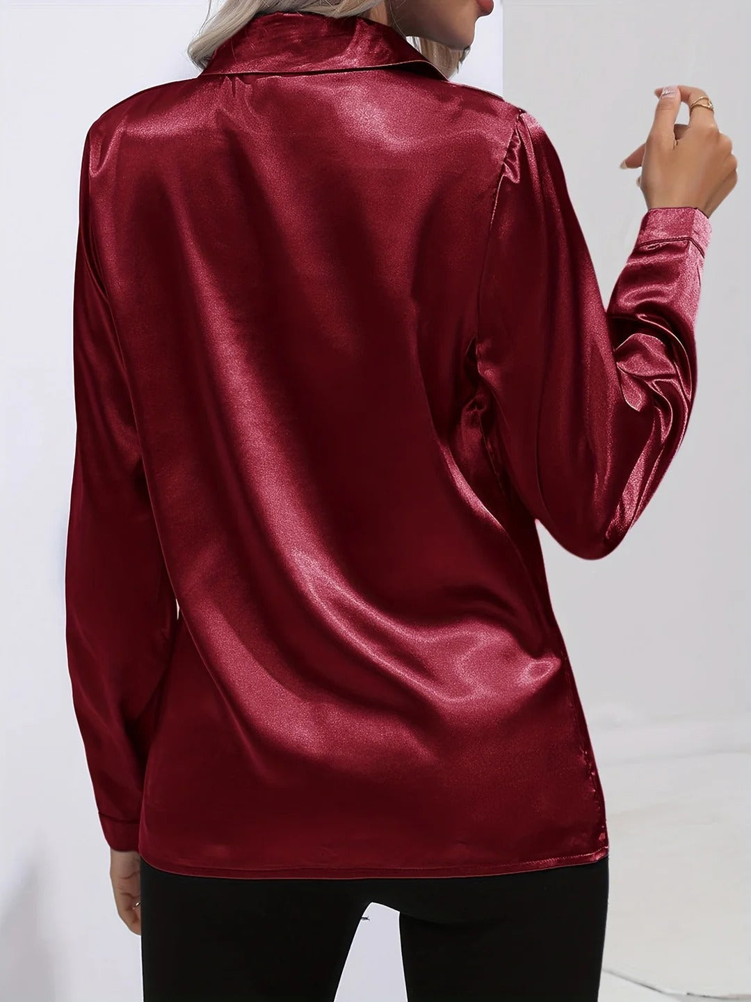 Twilight Shine Draped Blouse