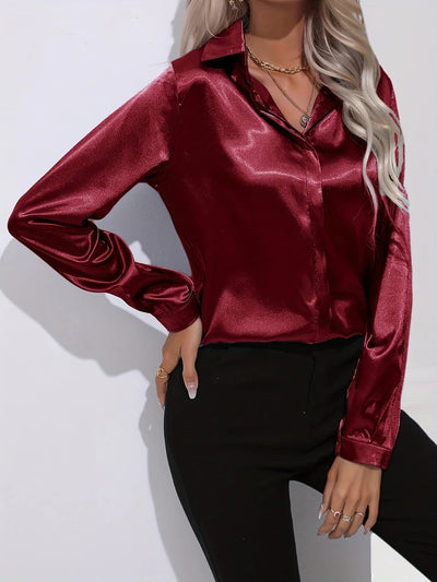 Twilight Shine Draped Blouse
