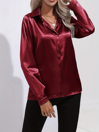 Twilight Shine Draped Blouse