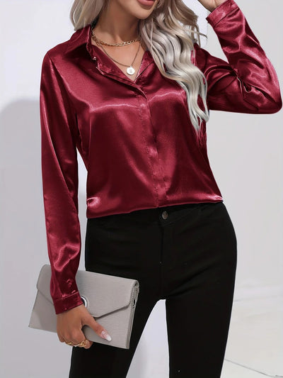 Twilight Shine Draped Blouse