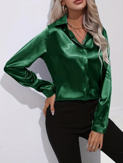 Twilight Shine Draped Blouse