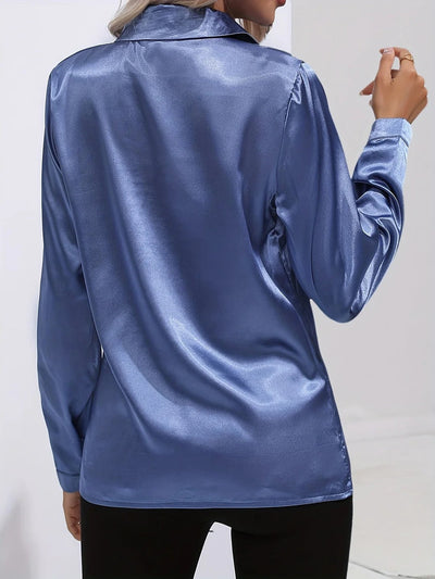 Twilight Shine Draped Blouse