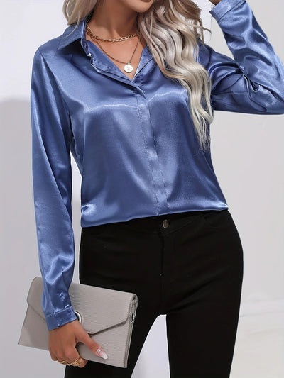 Twilight Shine Draped Blouse