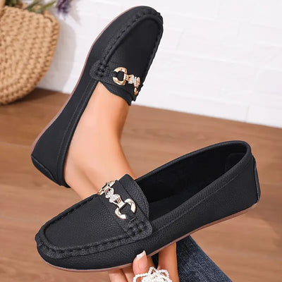 Urban Chic Chain-Accent Loafers
