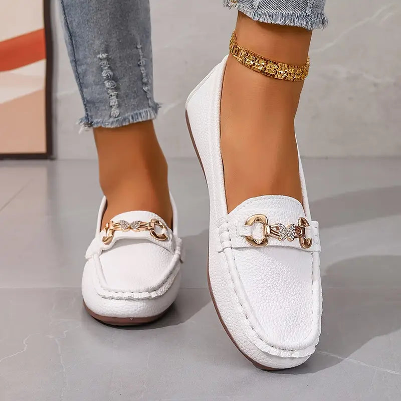 Urban Chic Chain-Accent Loafers
