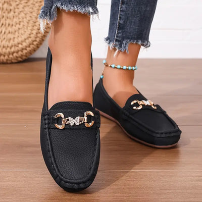 Urban Chic Chain-Accent Loafers