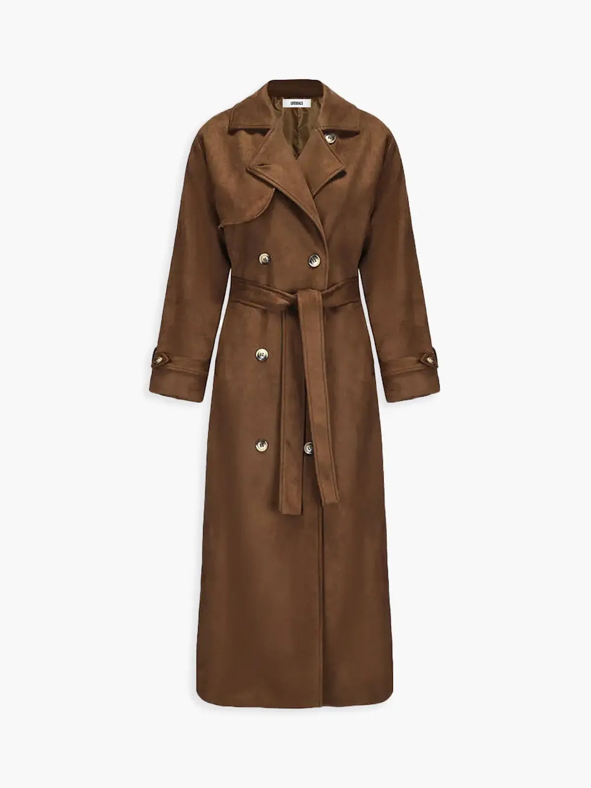 Urban Allure Draped Trench Coat