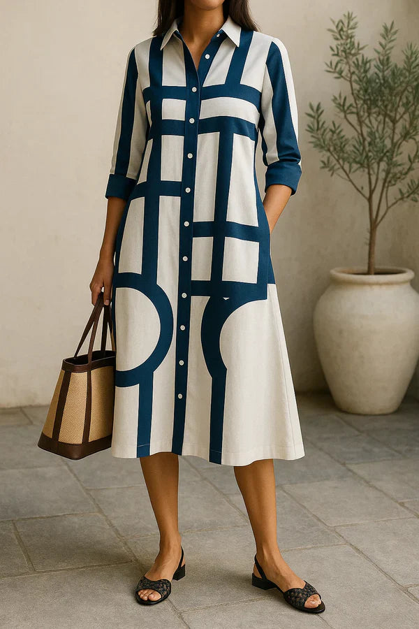 Urban Allure Graphic Shirt Dress
