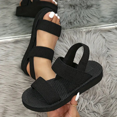 Urban Ease Double-Strap Platform Sandals