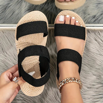 Urban Ease Double-Strap Platform Sandals