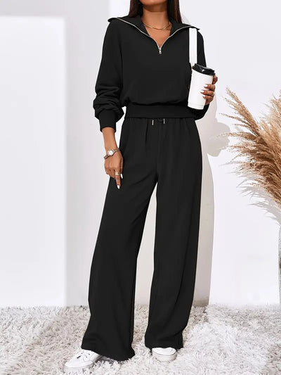 Urban Ease Zip-Collar Lounge Set