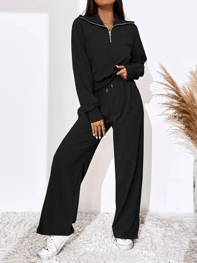 Urban Ease Zip-Collar Lounge Set