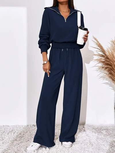 Urban Ease Zip-Collar Lounge Set