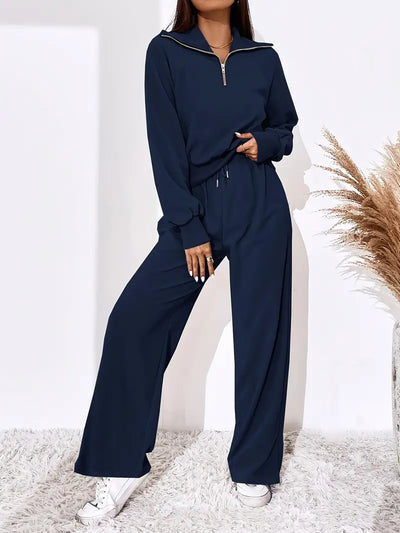 Urban Ease Zip-Collar Lounge Set