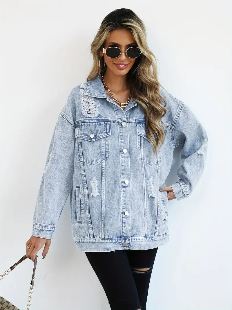 Urban Edge Distressed Denim Jacket