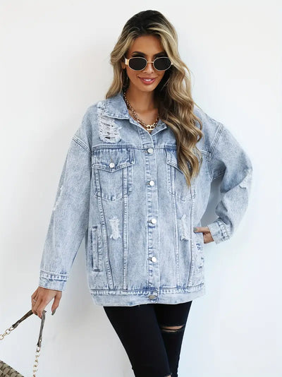 Urban Edge Distressed Denim Jacket