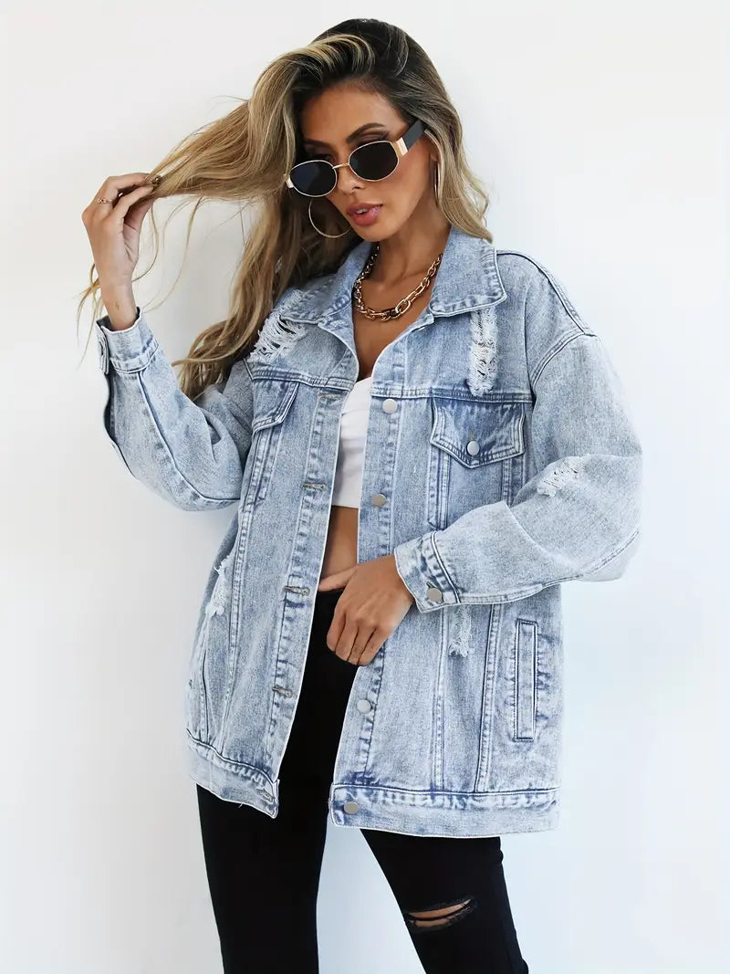 Urban Edge Distressed Denim Jacket
