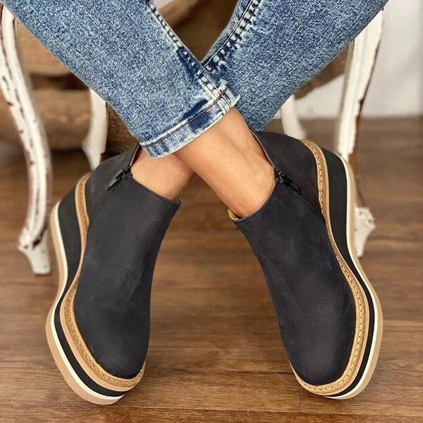 Urban Edge Platform Ankle Boots