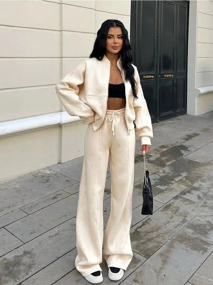 Urban Grace Drawstring Wide-Leg Set