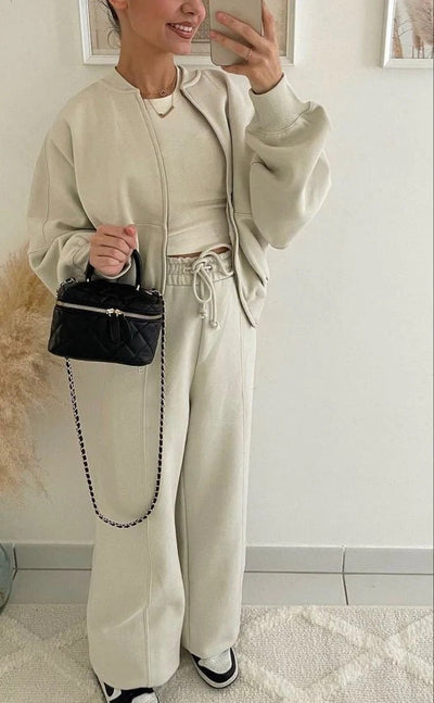 Urban Grace Drawstring Wide-Leg Set