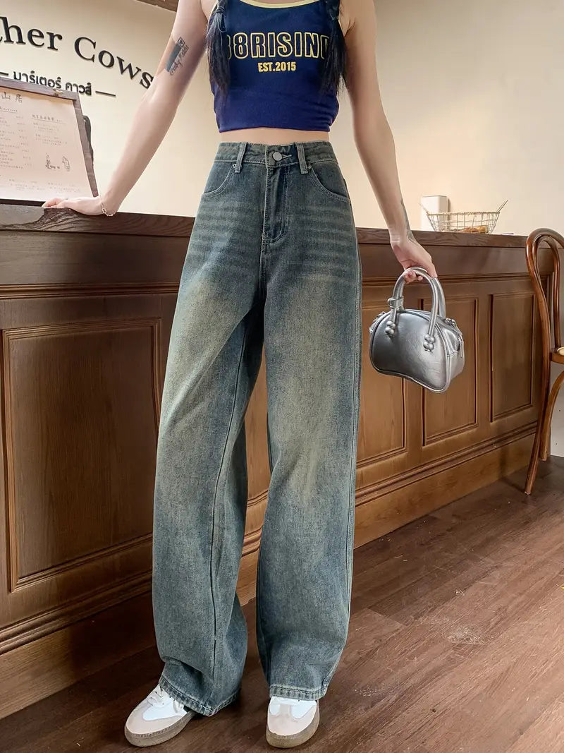 Urban Grace High Waist Wide Leg Jeans